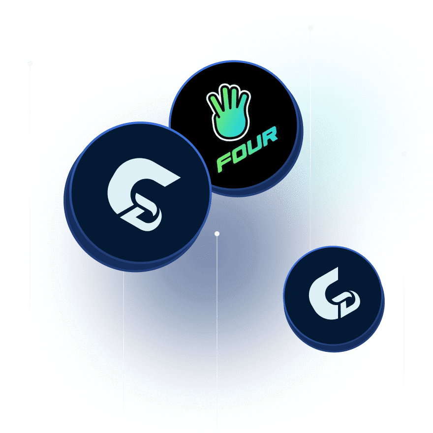 Abstract Illustration with Circles and Blur background